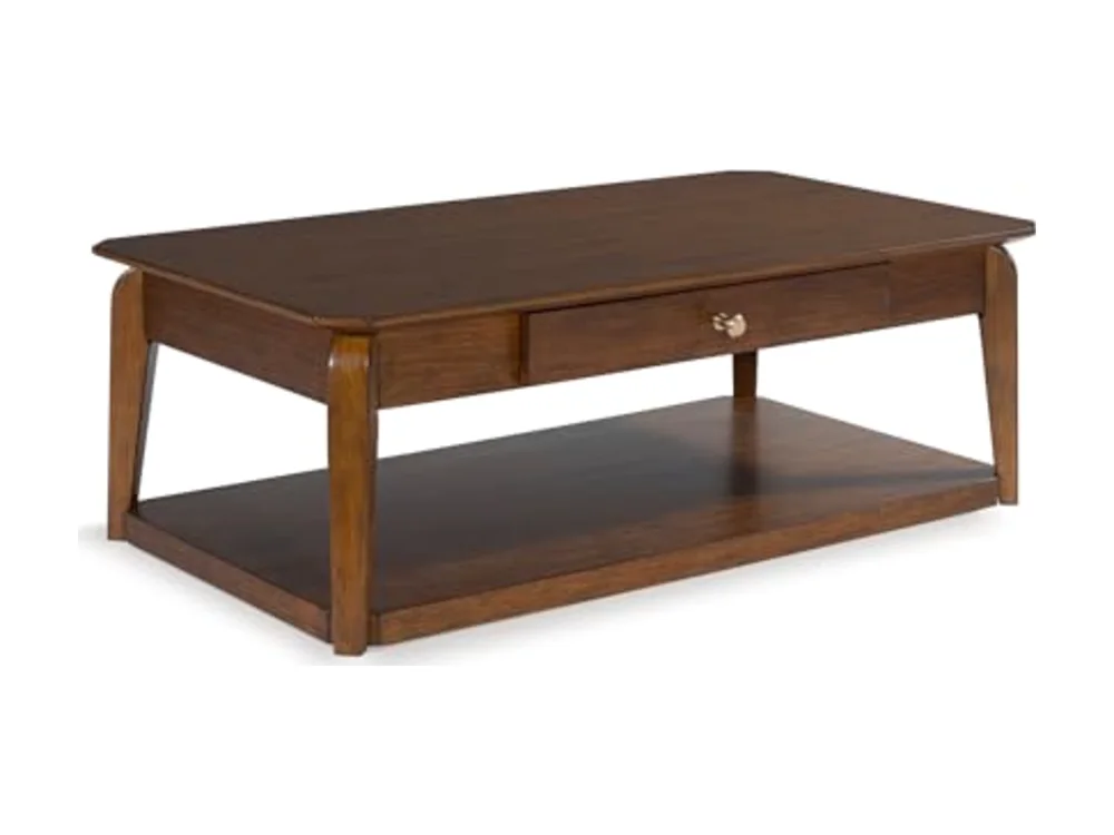 Trenmour Mid-Century Modern Coffee Table with 1 Drawer