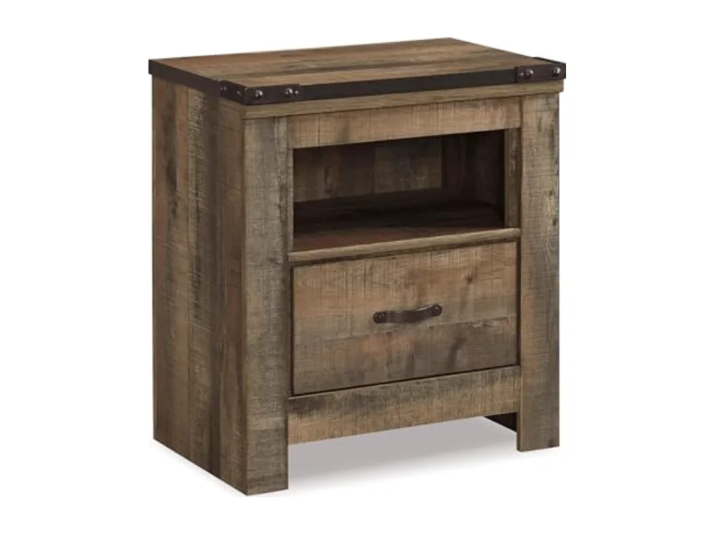 Trinell Nightstand with Charging Station
