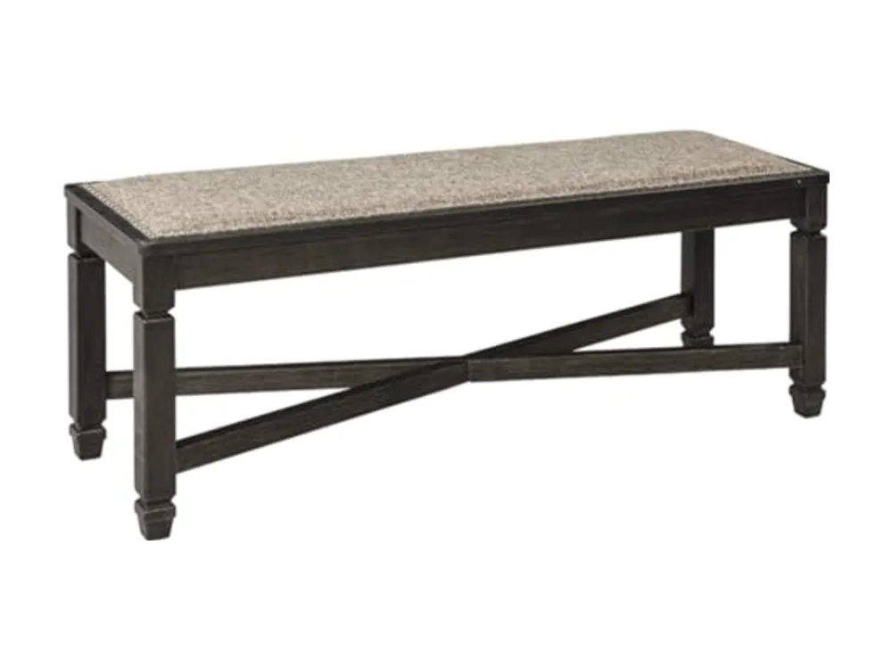 Tyler Creek Farmhouse Upholstered Dining Room Bench