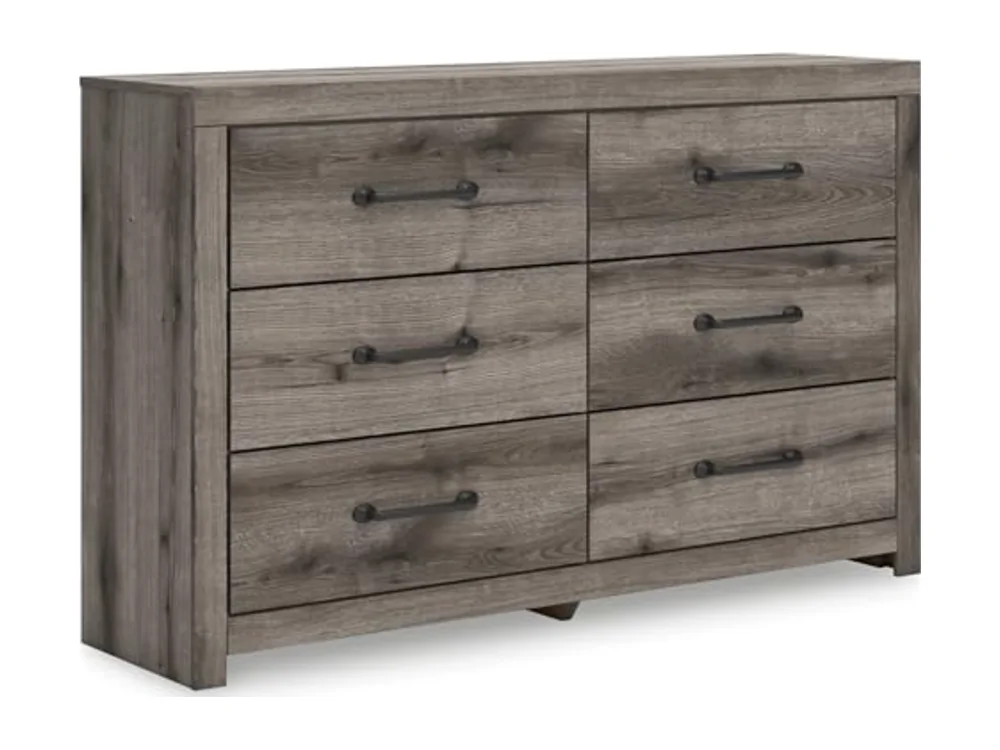 Urbanoore Rustic 6-Drawer Dresser with Safety Stop