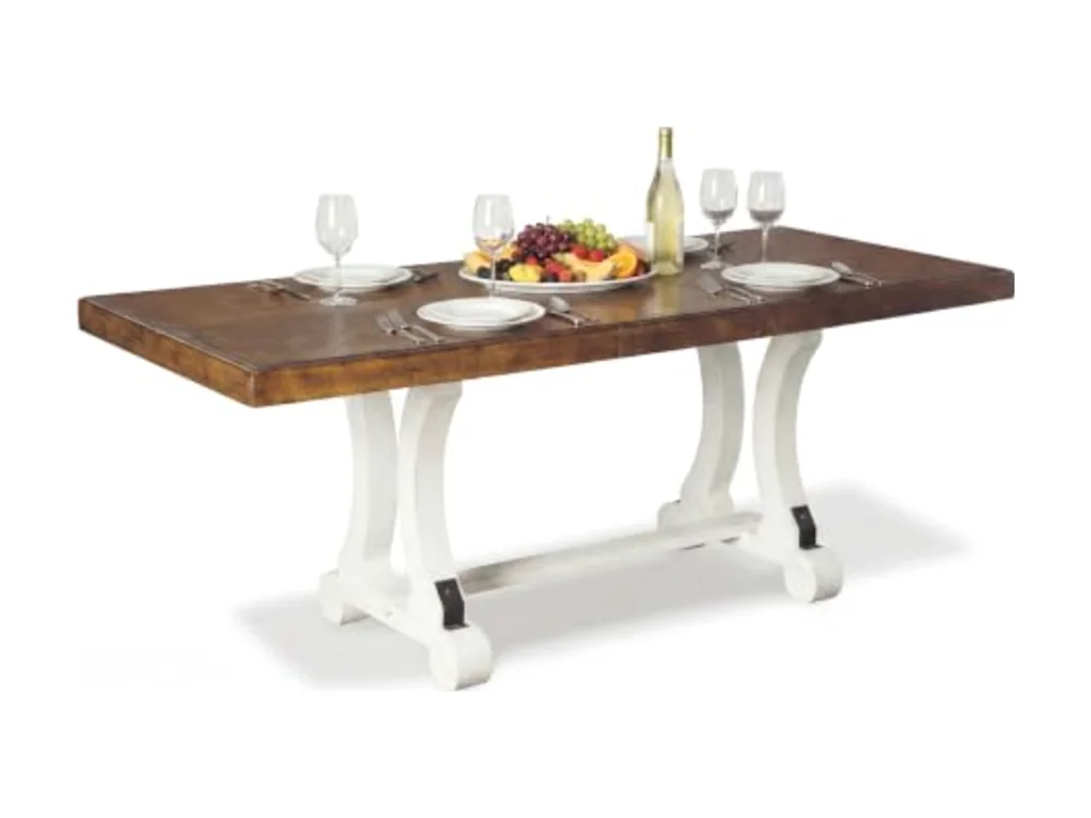 Valebeck Farmhouse Rectangular Extension Dining Table