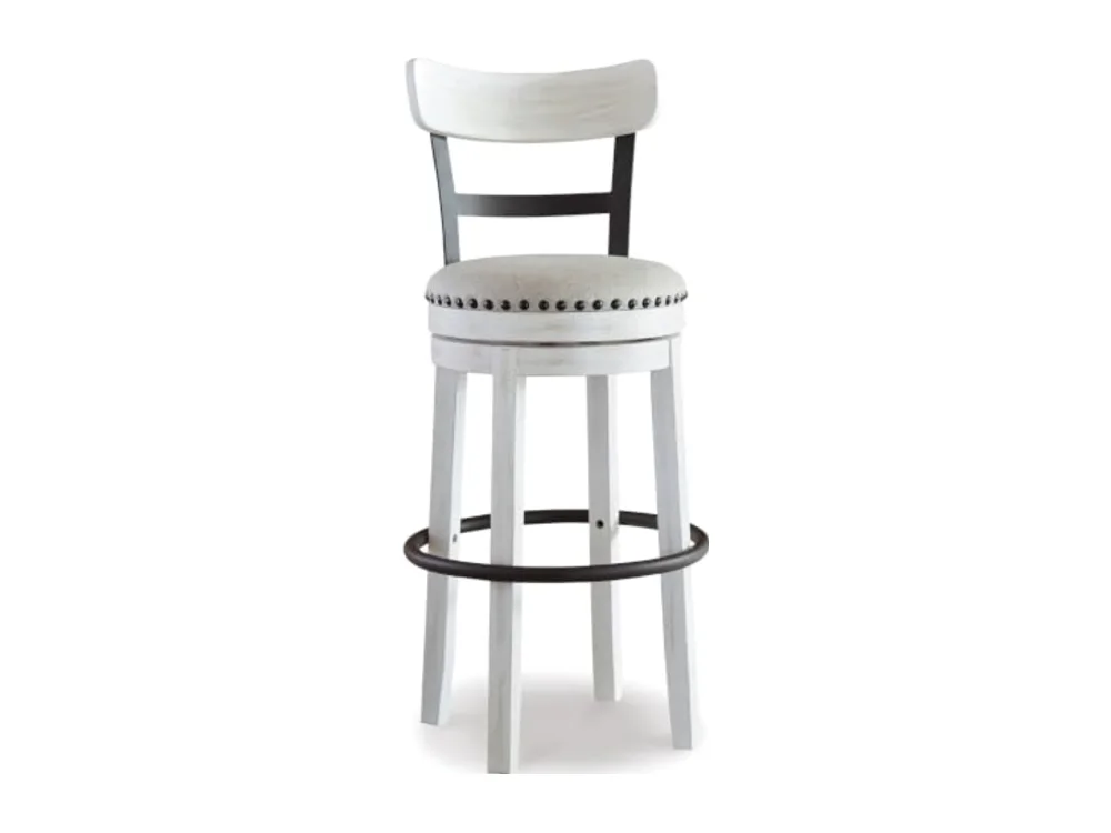 Valebeck Tall Upholstered Swivel Barstool