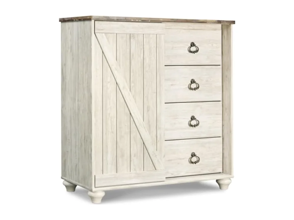 Willowton White Bedroom Dresser