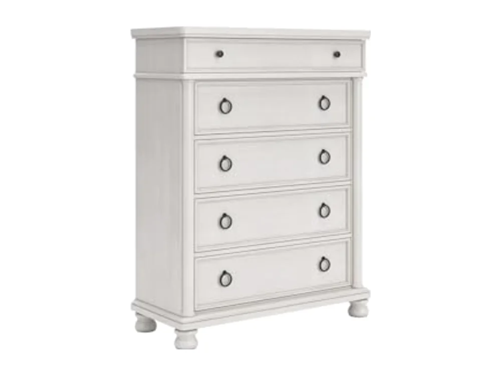 Wood 5 Drawer Chest of Drawers