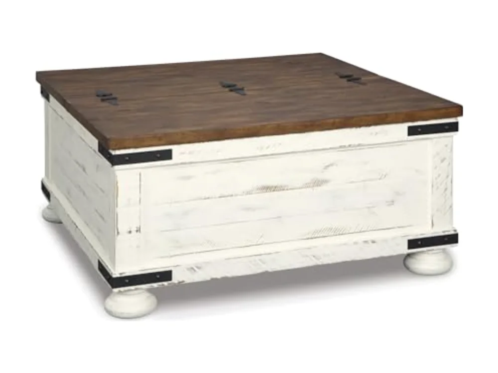 Wystfield Farmhouse Coffee Table with Storage