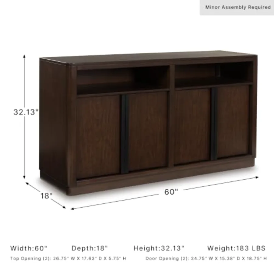 1-Pc Sideboard Buffet Cabinet view 3