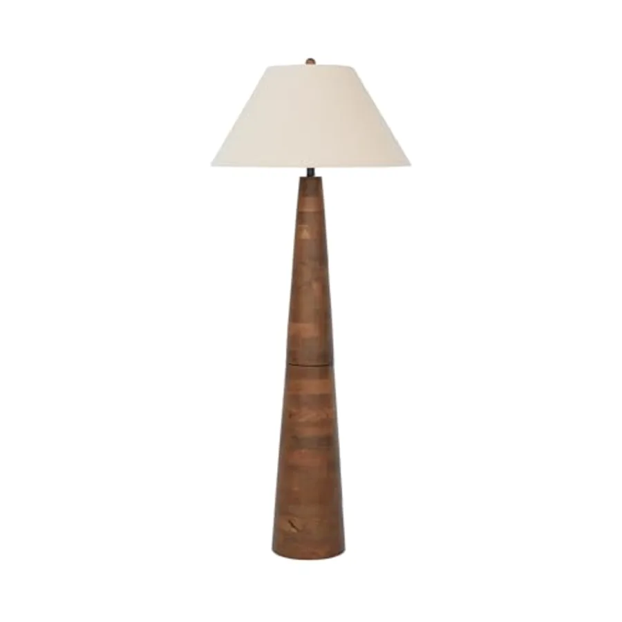1-Piece Contemporary Wood Floor Lamp