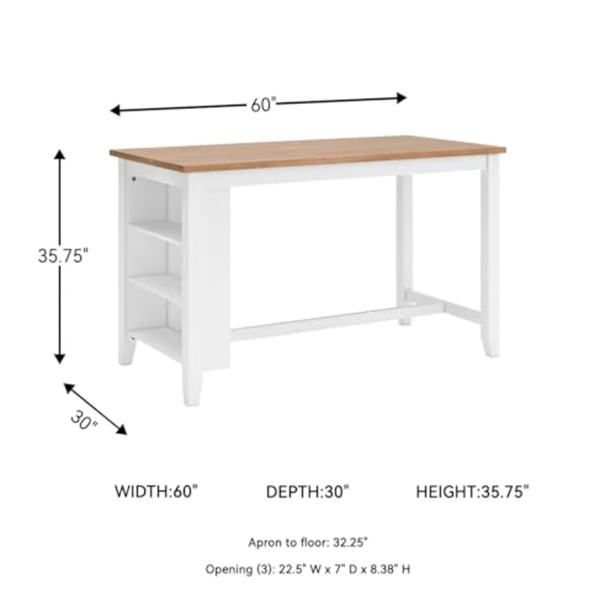 1-Piece Counter Height Dining Table view 3