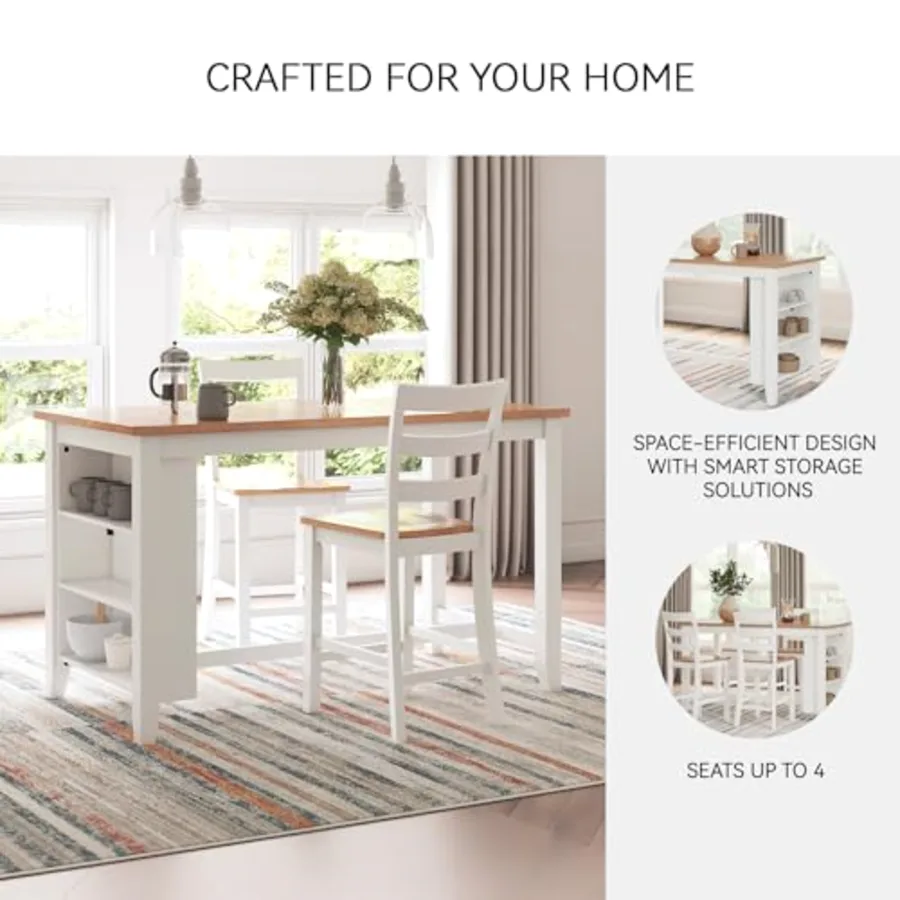 1-Piece Counter Height Dining Table view 5