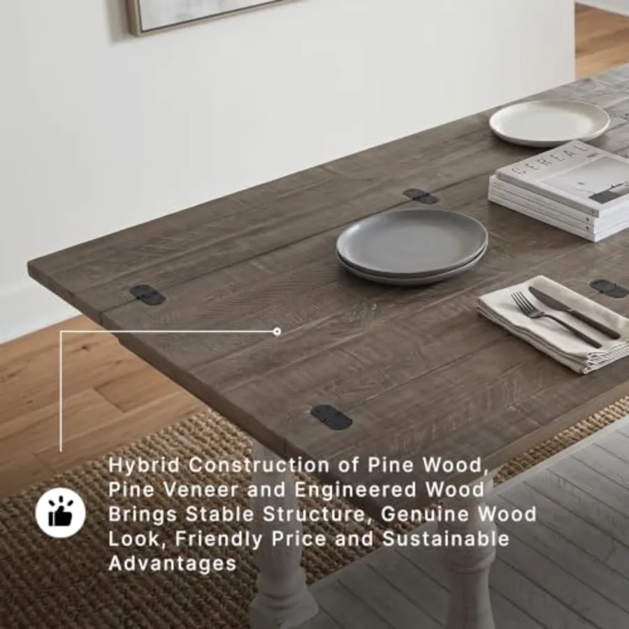 1-Piece Farmhouse Sofa Table view 4