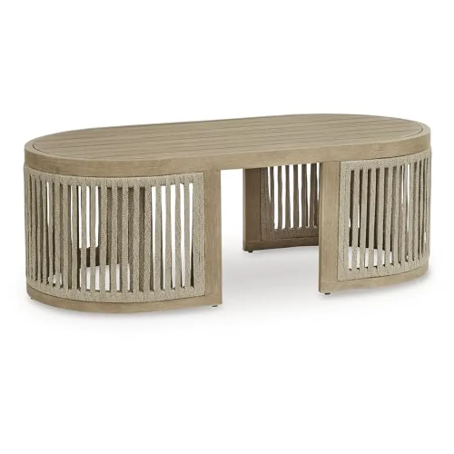 1-Piece Outdoor Wood Coffee Table