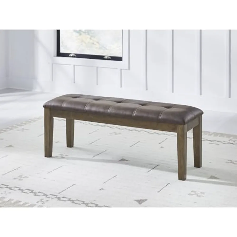 1-Piece Upholstered Dining Bench view 2