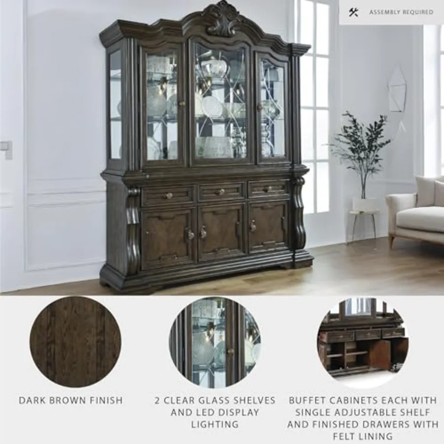 2-Piece Dining Buffet and Hutch view 4