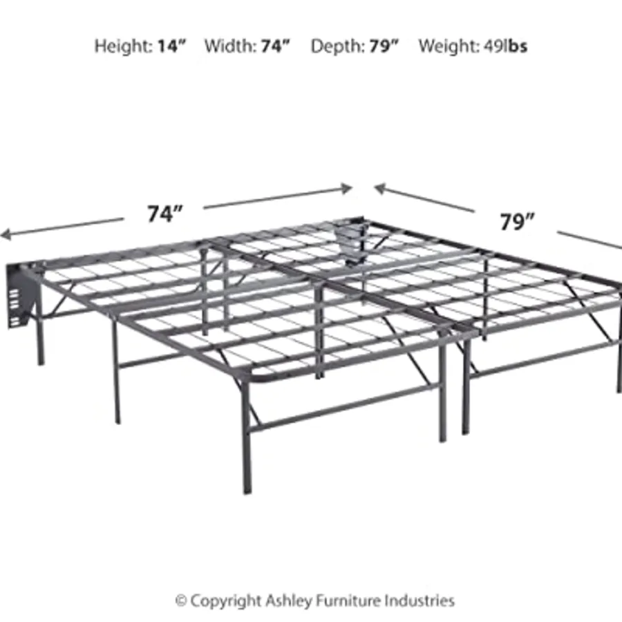 2-Piece King Bed Frame Foundation