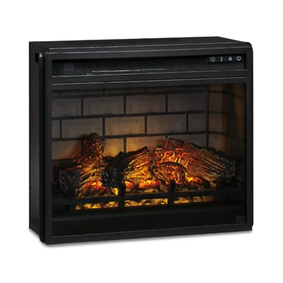 24" Electric Infrared Fireplace Insert with Remote Control