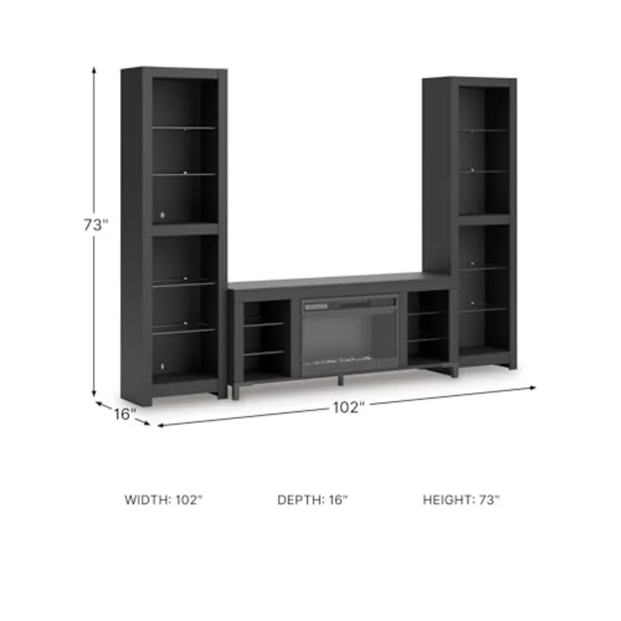 3-Piece Entertainment Center with Fireplace view 3