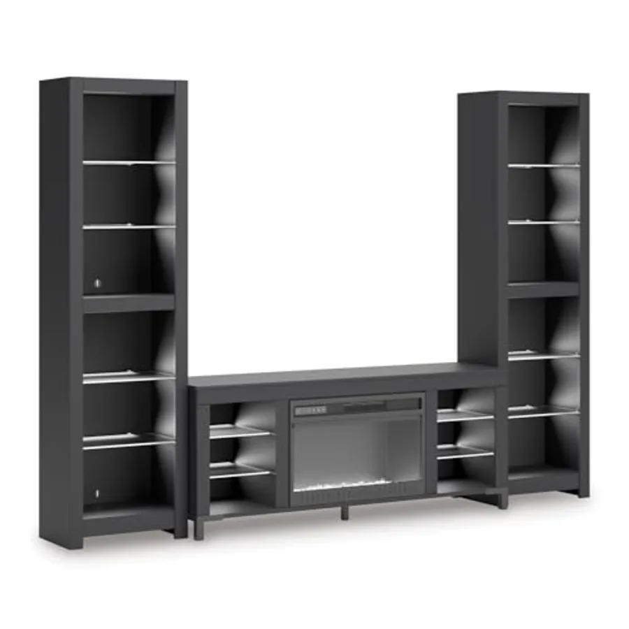 3-Piece Entertainment Center with Fireplace