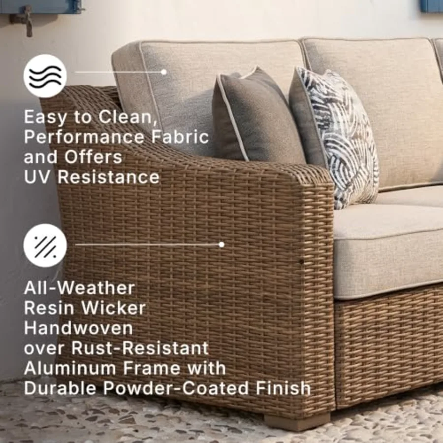 3-Seat Outdoor Patio Couch view 5