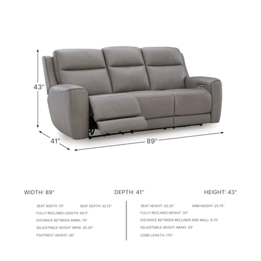 3-Seat Power Reclining Sofa view 3