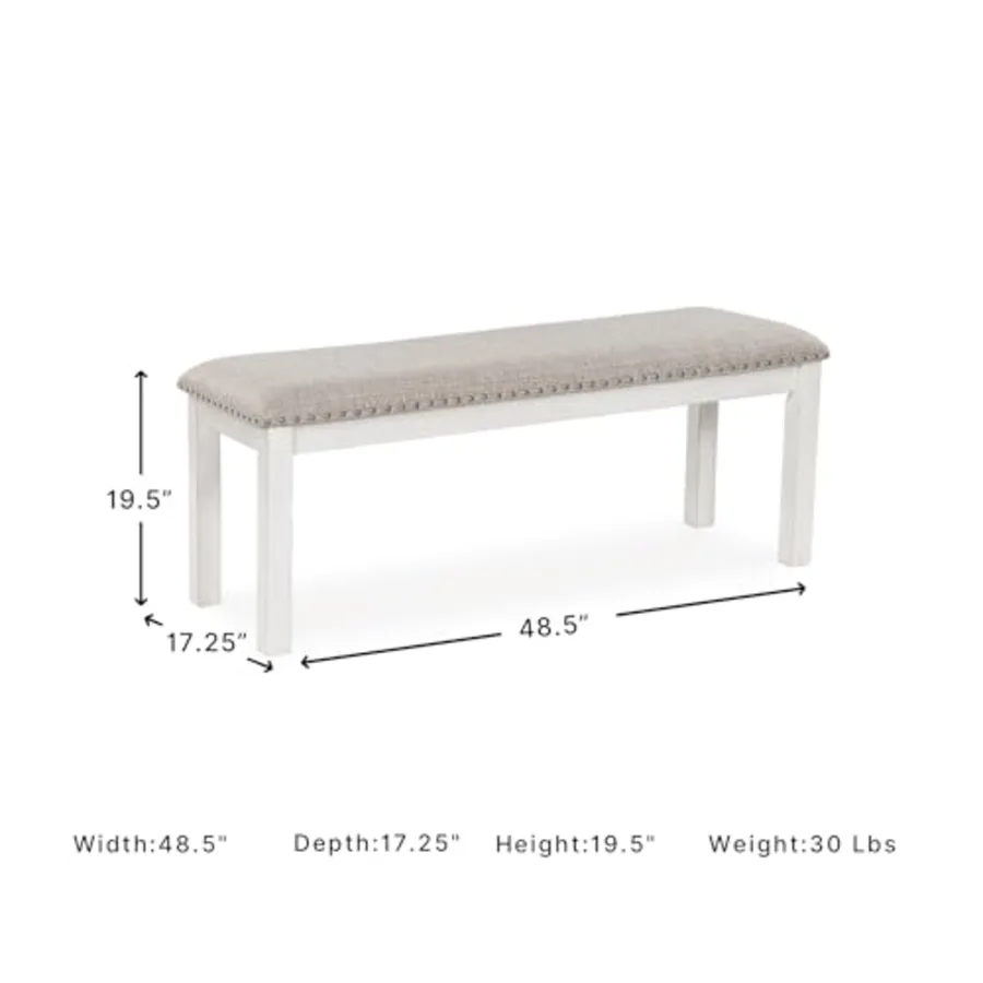48" Upholstered Dining Bench view 3