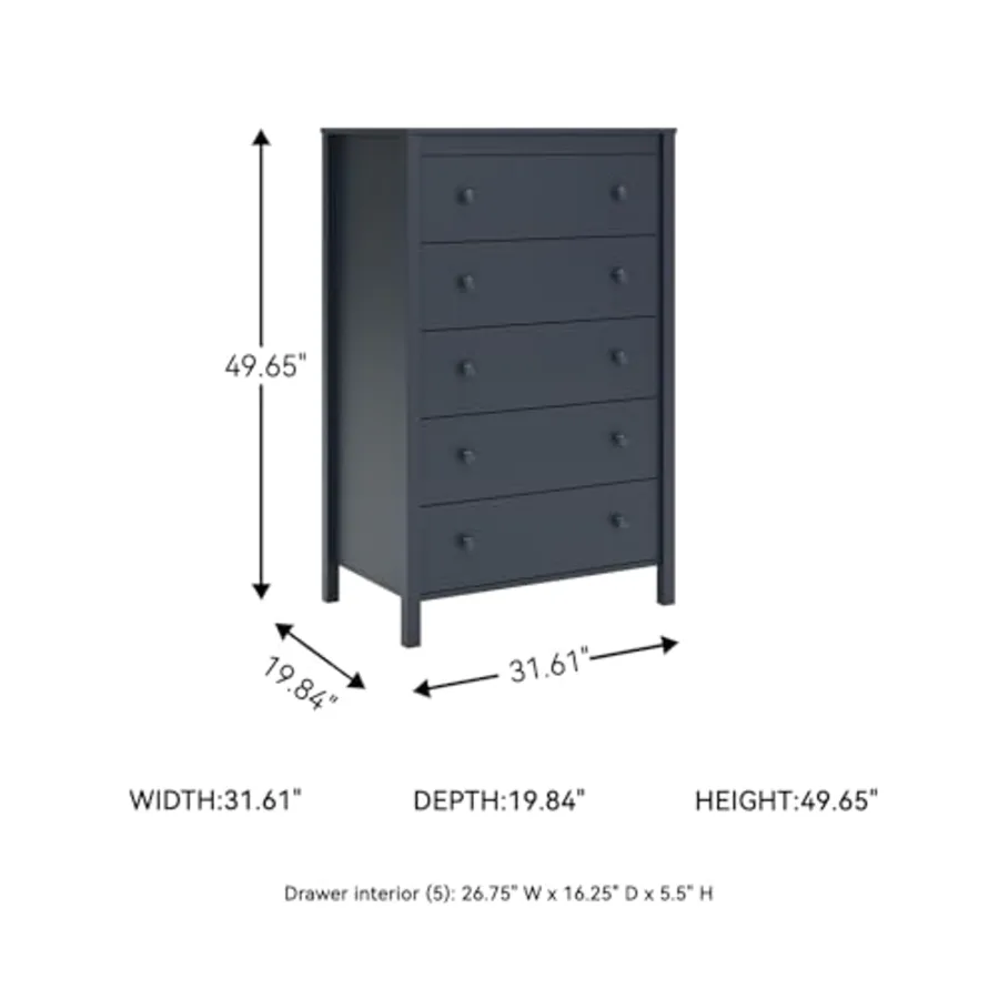 5-Drawer Chest of Drawers view 3