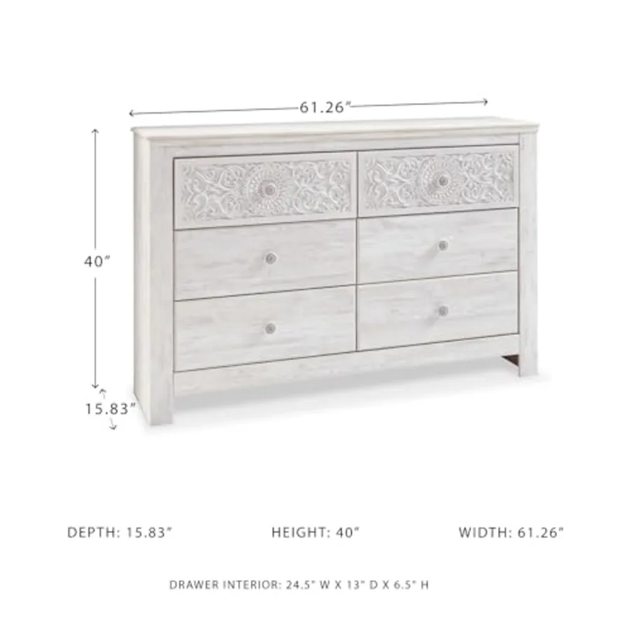 6-Drawer Bedroom Dresser view 3