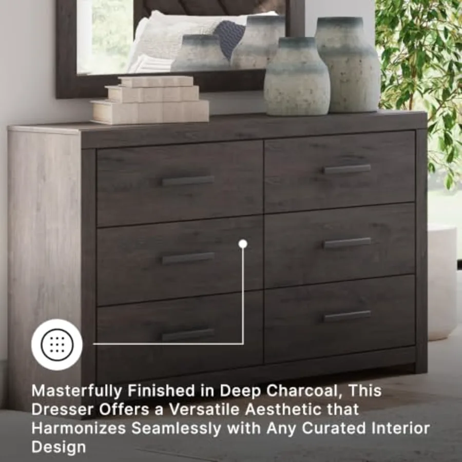 6 Drawer Double Dresser view 5
