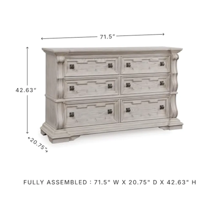 6 Drawer Dresser view 3