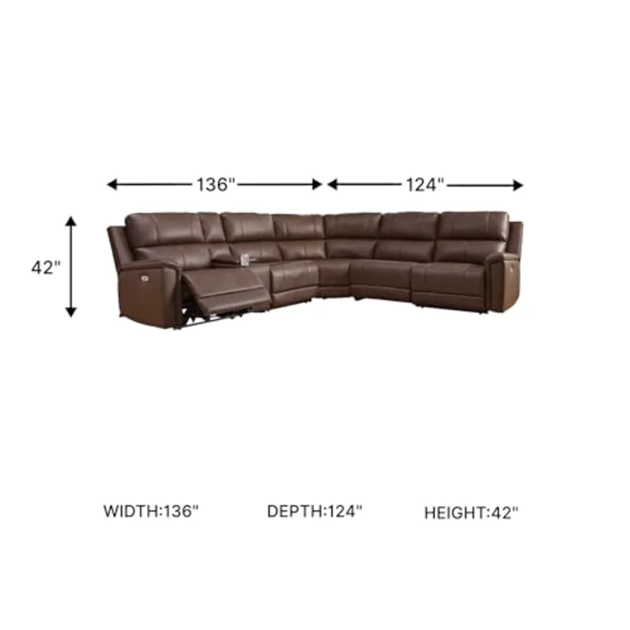 6-Piece Power Reclining Sectional view 3