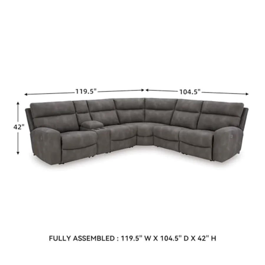 6-Piece Power Reclining Sectional Couch view 3