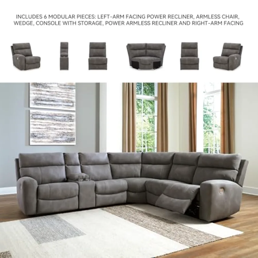 6-Piece Power Reclining Sectional Couch view 5