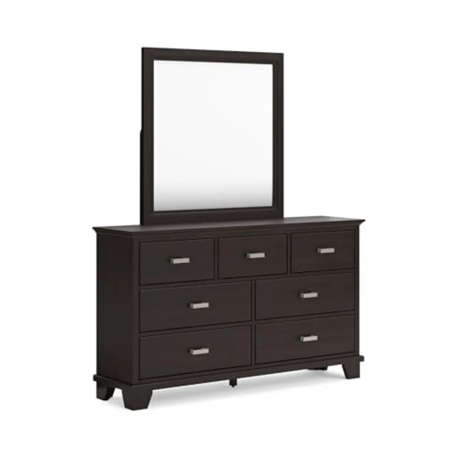 7 Drawer Bedroom Dresser with Mirror