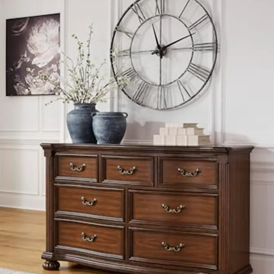 7-Drawer Wood Bedroom Dresser view 2