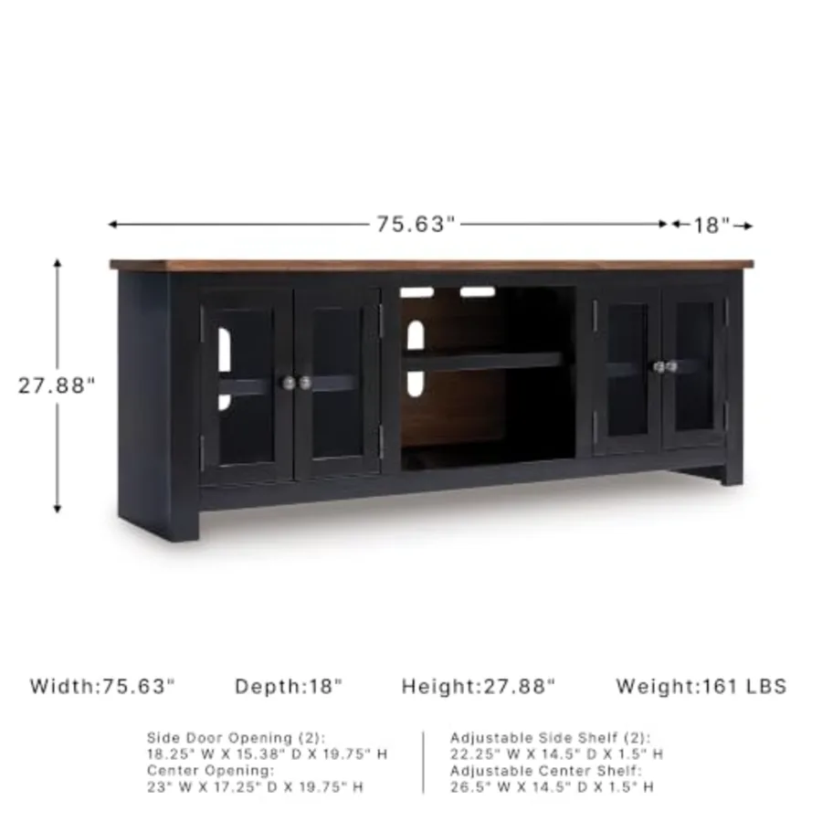 76" TV Stand for 87" TVs view 2
