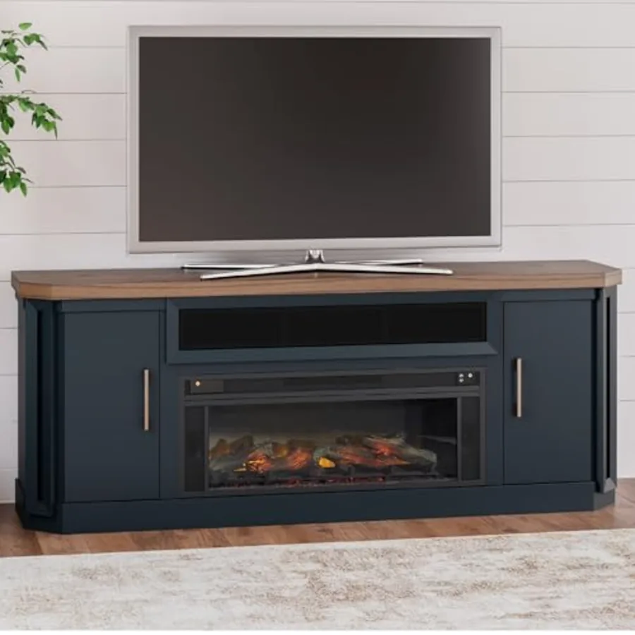 83" TV Stand with Fireplace for TVs up to 95" view 2