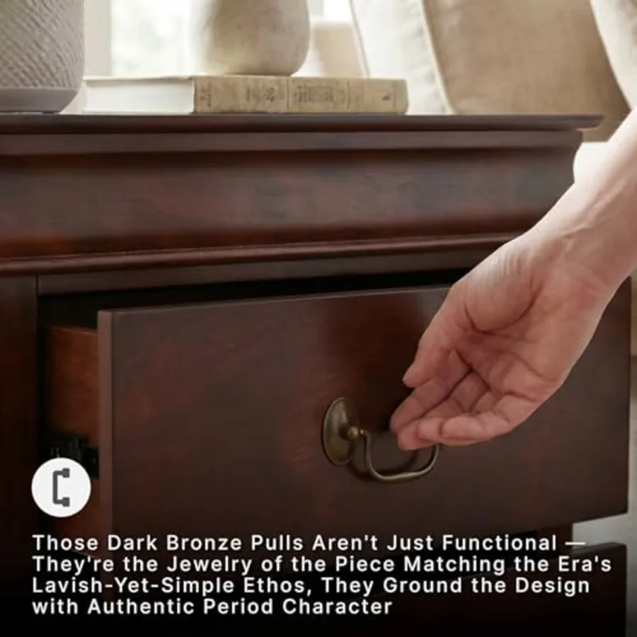 Alisdair Traditional 2 Drawer Nightstand view 5