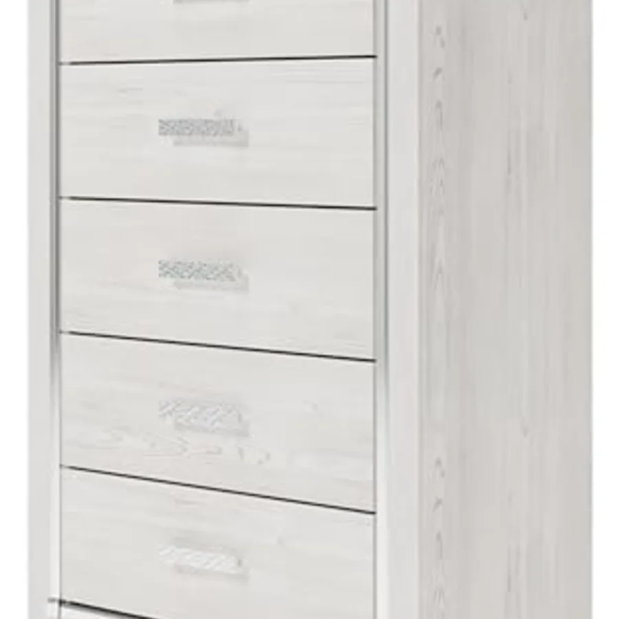 Altyra Tall 5 Drawer White Chest of Drawers view 5