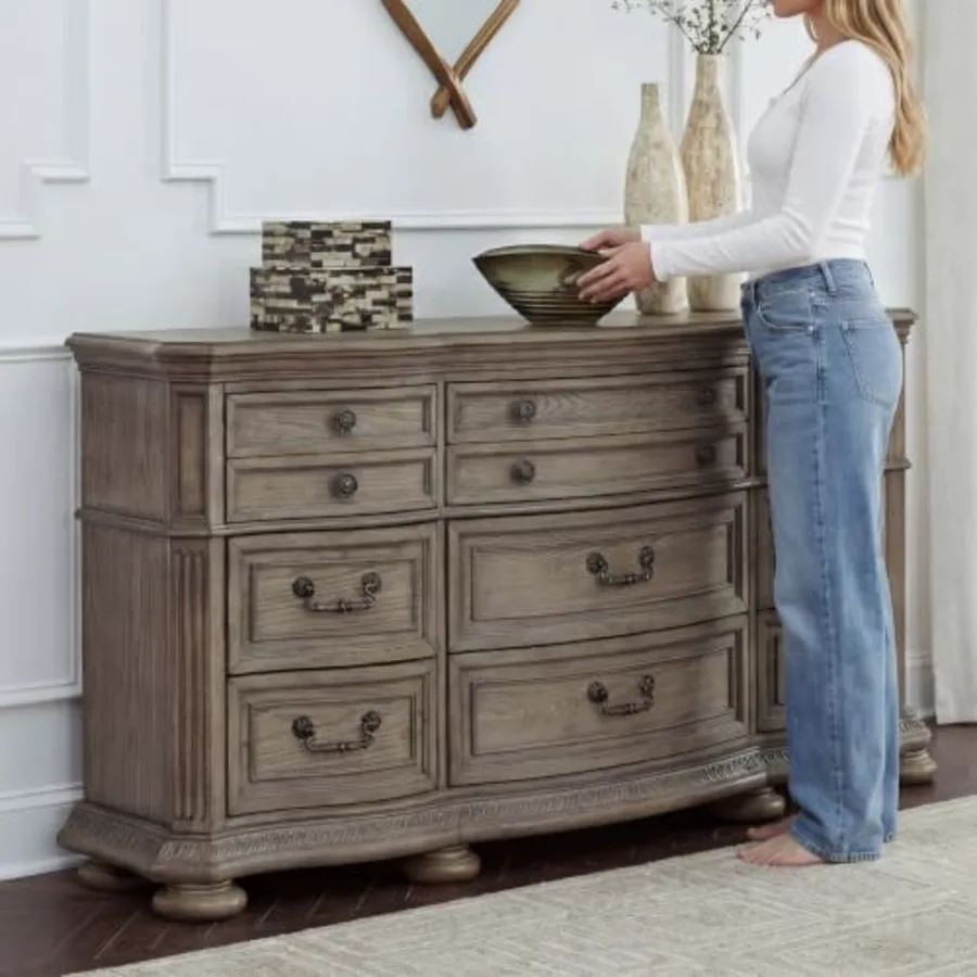 Ardenfield Traditional 74" W 9 Drawer Dresser view 2