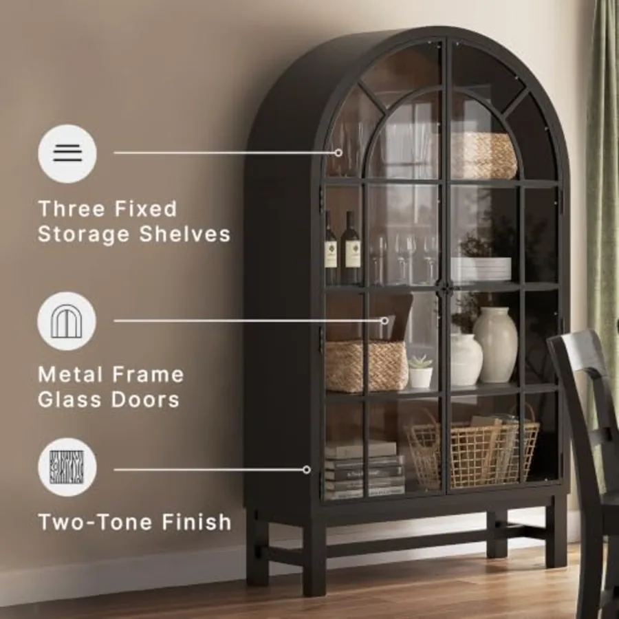 Basinger Arched Display Cabinet view 4