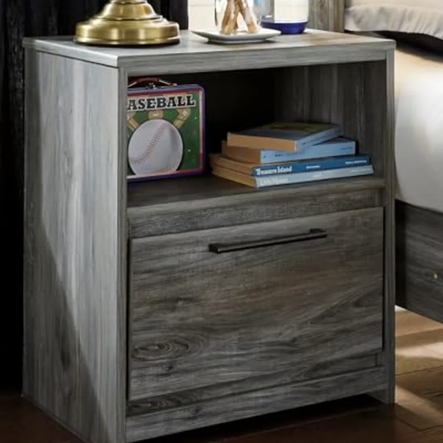 Baystorm Coastal Nightstand with Drawer view 2