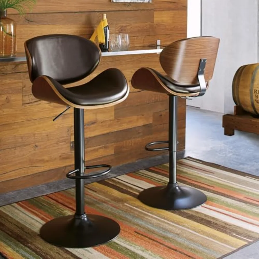 Bellatier Adjustable Height Swivel Barstool view 2