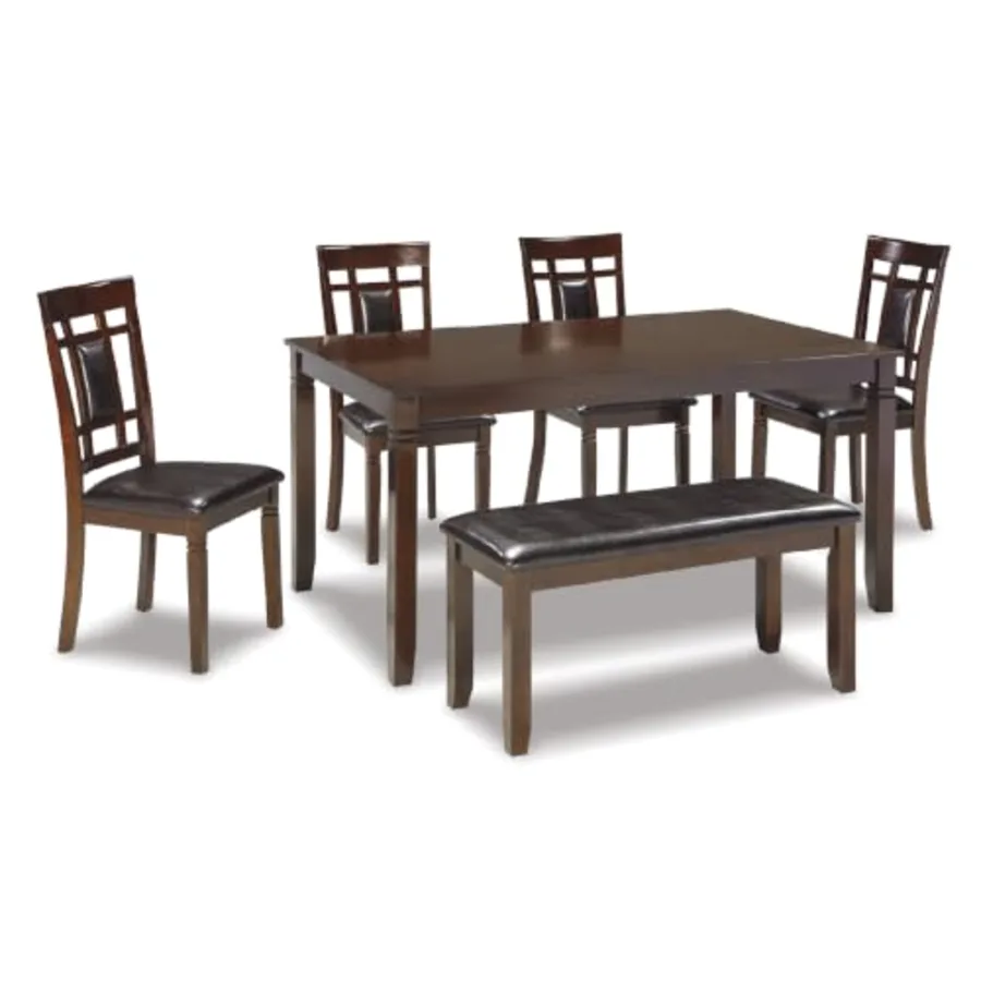 Bennox 6 Piece Dining Set with Upholstered Bench