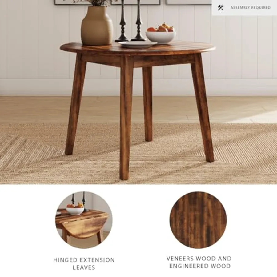 Berringer Dining Room Round Drop Leaf Table view 4