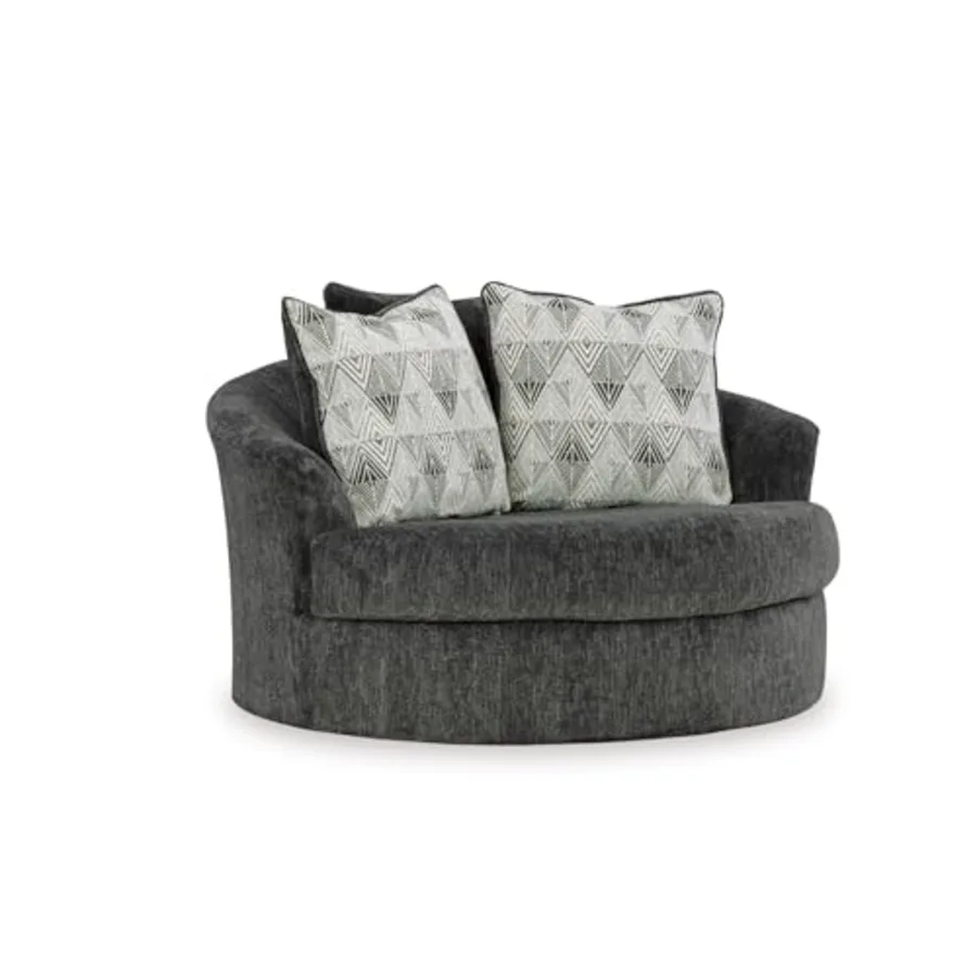 Biddeford Oversized Swivel Accent Chair