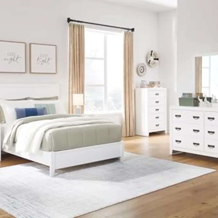 Binterglen 6-Drawer White Dresser view 2