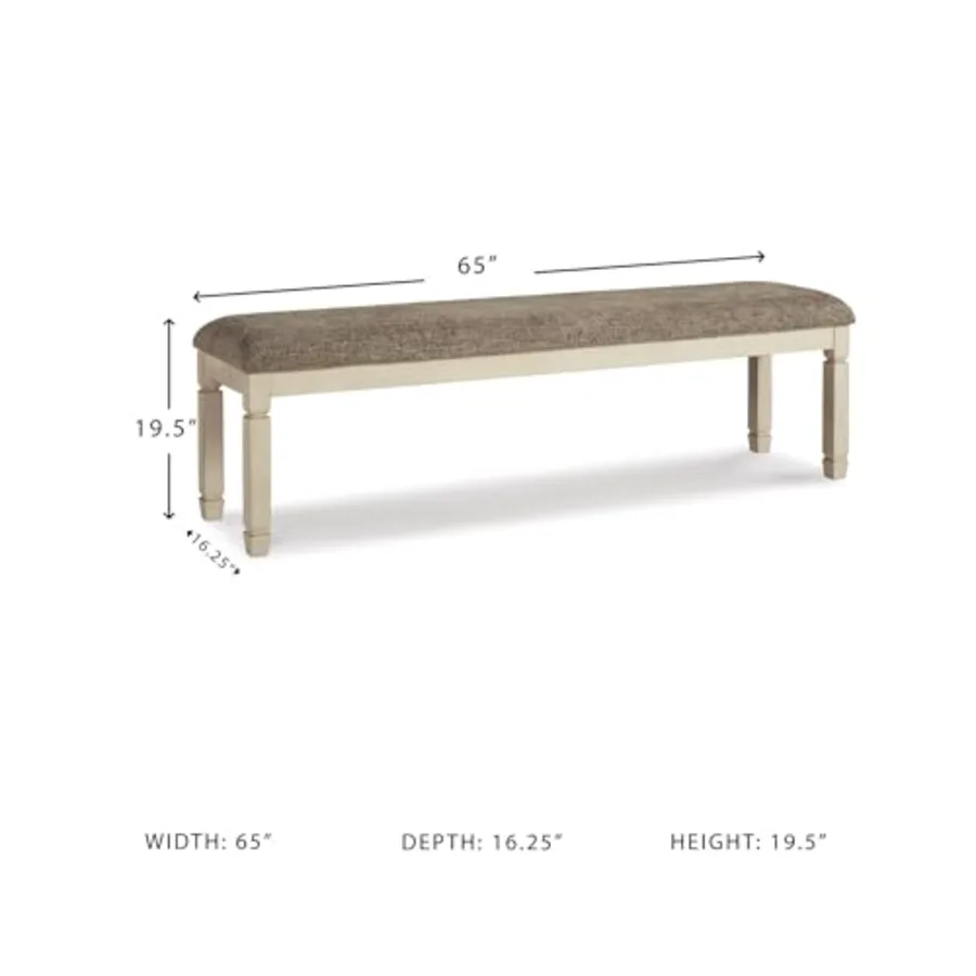 Bolanburg Casual 65" Upholstered Dining Room Bench with Foam view 3