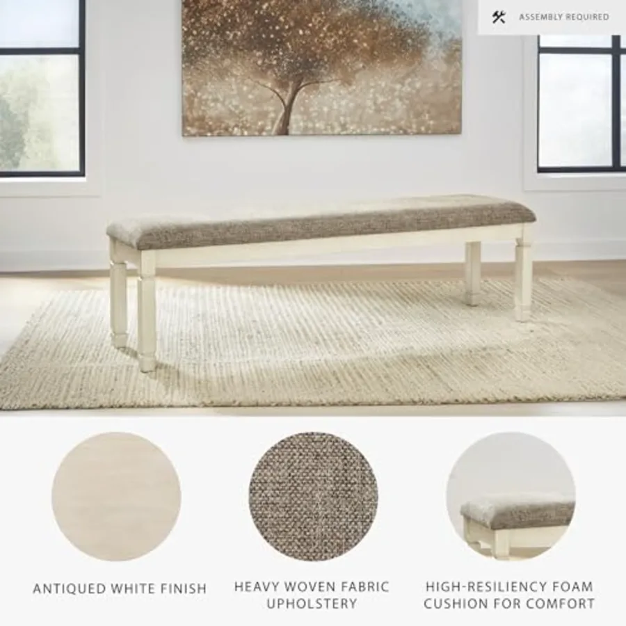 Bolanburg Casual 65" Upholstered Dining Room Bench with Foam view 4
