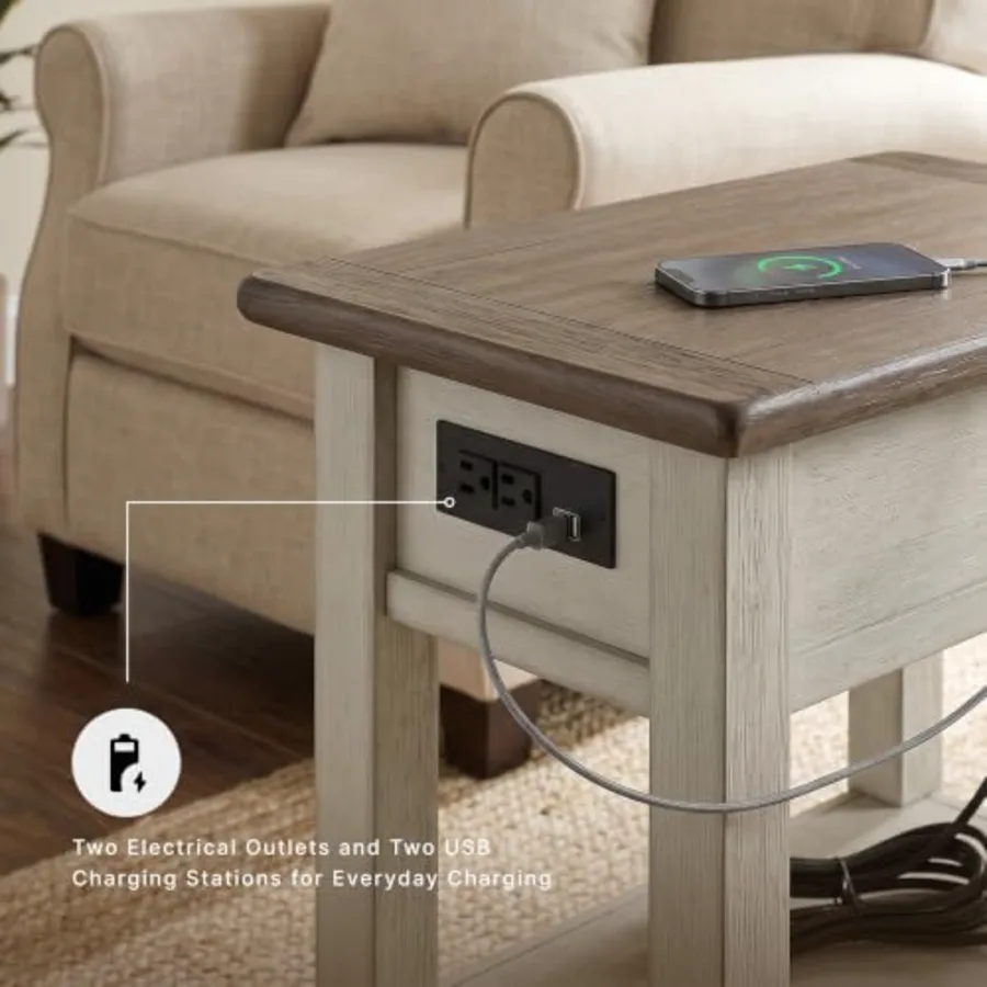 Bolanburg Chairside End Table With Charging Station view 4