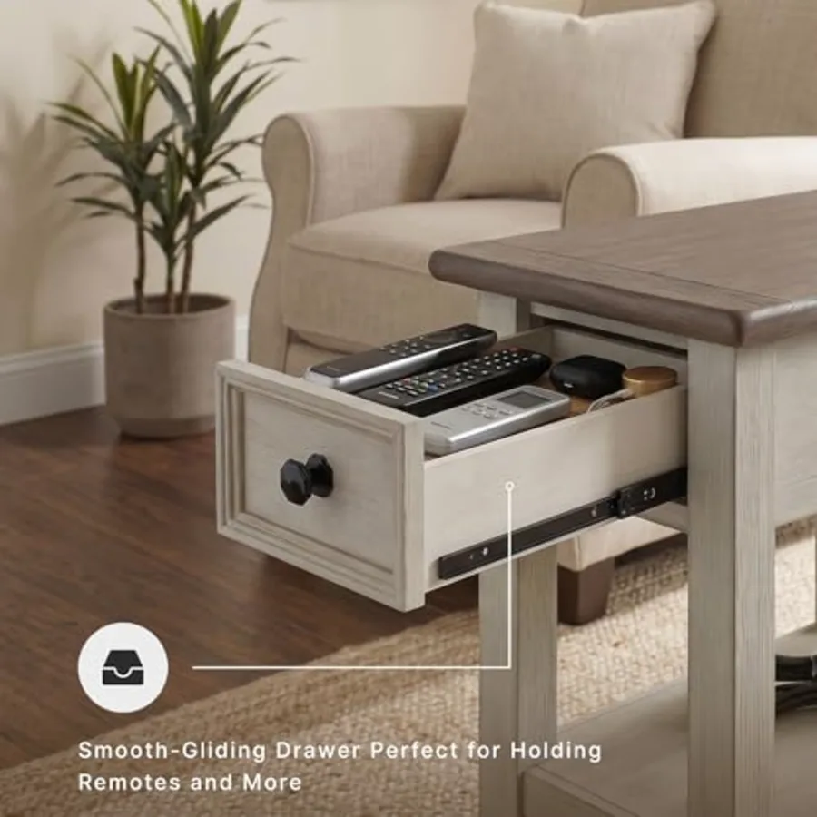 Bolanburg Chairside End Table With Charging Station view 5