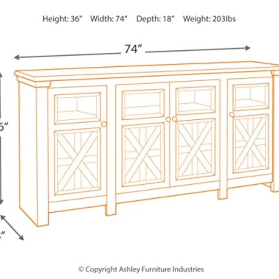 Bolanburg Extra Large TV Stand view 4